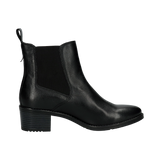 Leder Stiefeletten schwarz