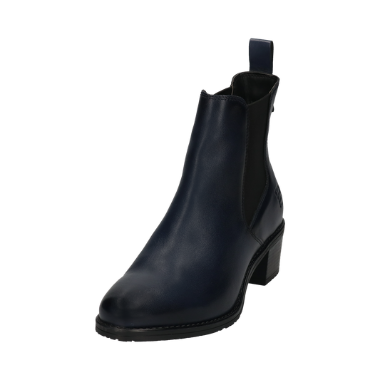Leather Ruby Ankle Boots dark blue