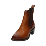 Leder Stiefeletten cognac