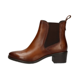 Leder Stiefeletten cognac