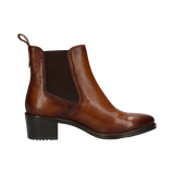 Leder Stiefeletten cognac