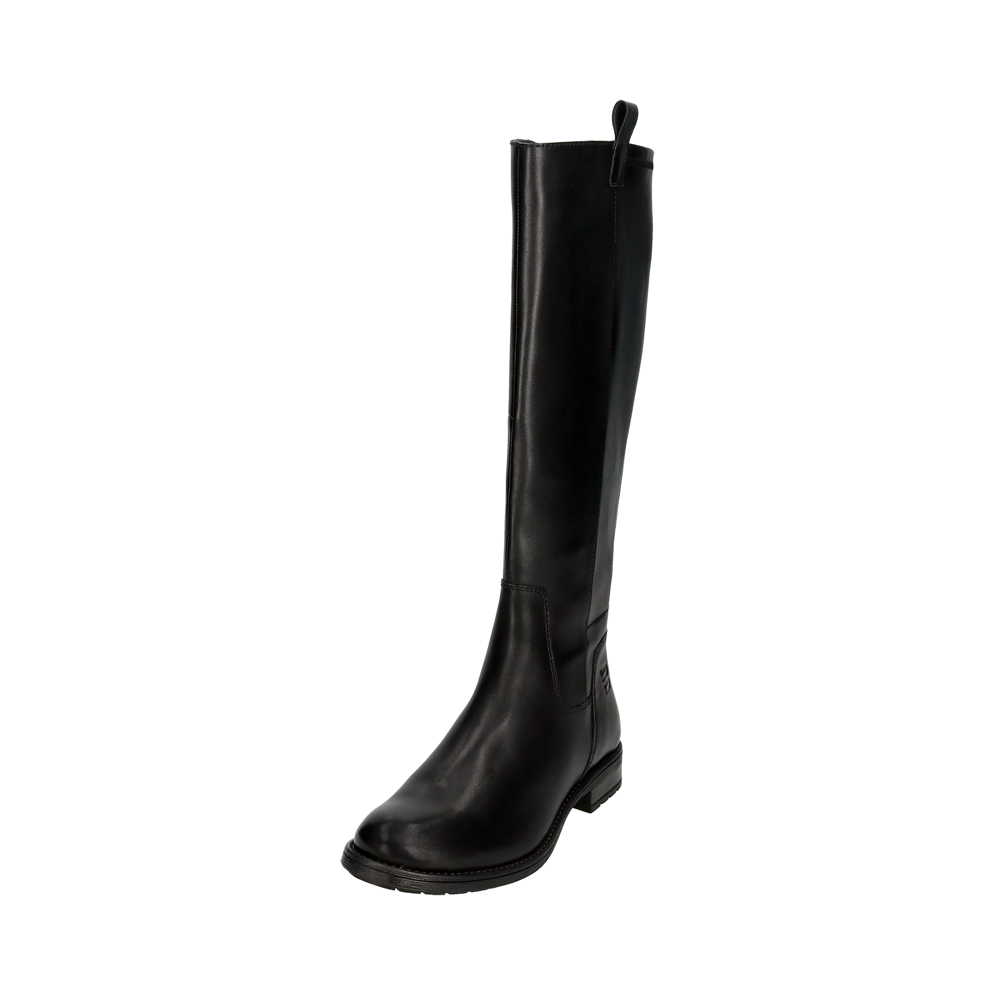 Cuir Bottes hautes noir