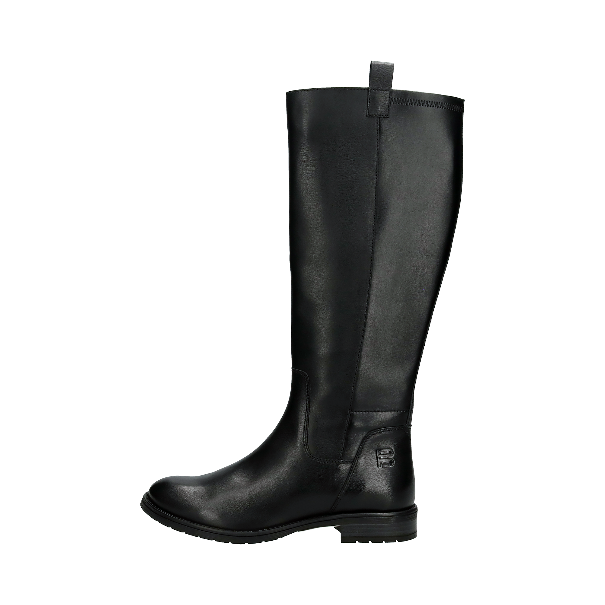 Cuir Bottes hautes noir