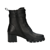 Leder Stiefeletten schwarz