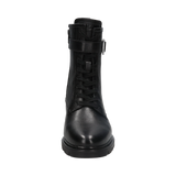 Leder Stiefeletten schwarz