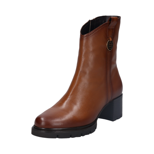 Leather Yamila Ankle Boots cognac