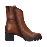 Cuir Bottines cognac