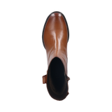 Leder Stiefeletten cognac