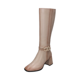 Bottes hautes beige