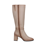 Bottes hautes beige