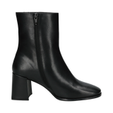 Leder Stiefelette schwarz