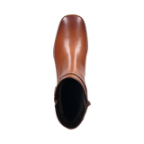 Leder Stiefeletten cognac