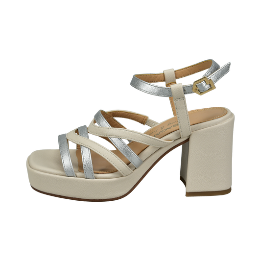 Cesena beige sandals with thin straps