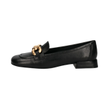 Leder Loafers schwarz