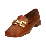 Leder Ballerina cognac