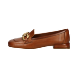 Leder Ballerina cognac