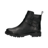 Leder Stiefel schwarz