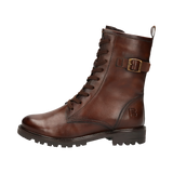 Cuir Bottes marron foncé