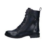 Leder Stiefel blau