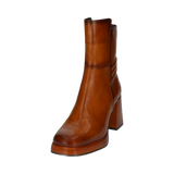 Cuir Bottines cognac