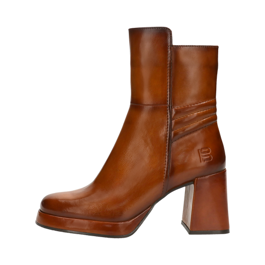 Cognac sales flat booties