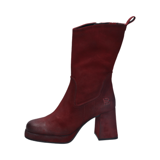 Leather Ankle Boots Anissa Evo dark red