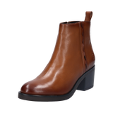 Cuir Bottines cognac