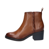 Cuir Bottines cognac