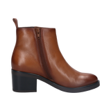 Leder Stiefeletten cognac