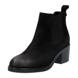 Leder Stiefeletten schwarz