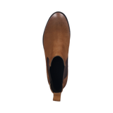 Cuir Bottines cognac