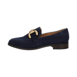 Cuir Loafers bleu foncé