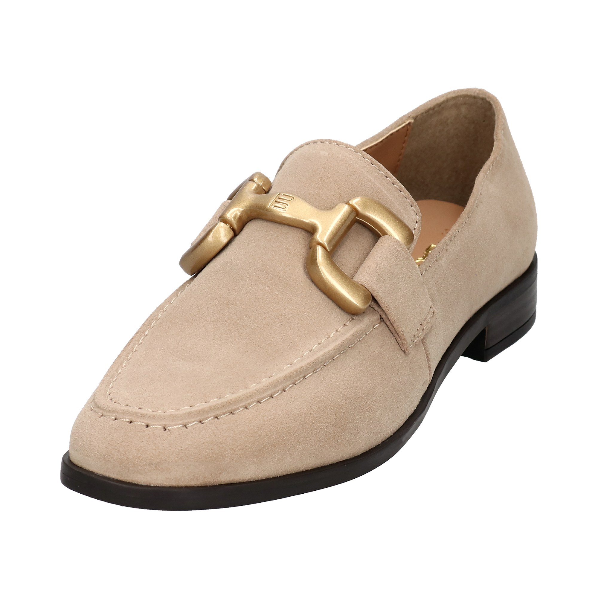 Leder Ballerina beige