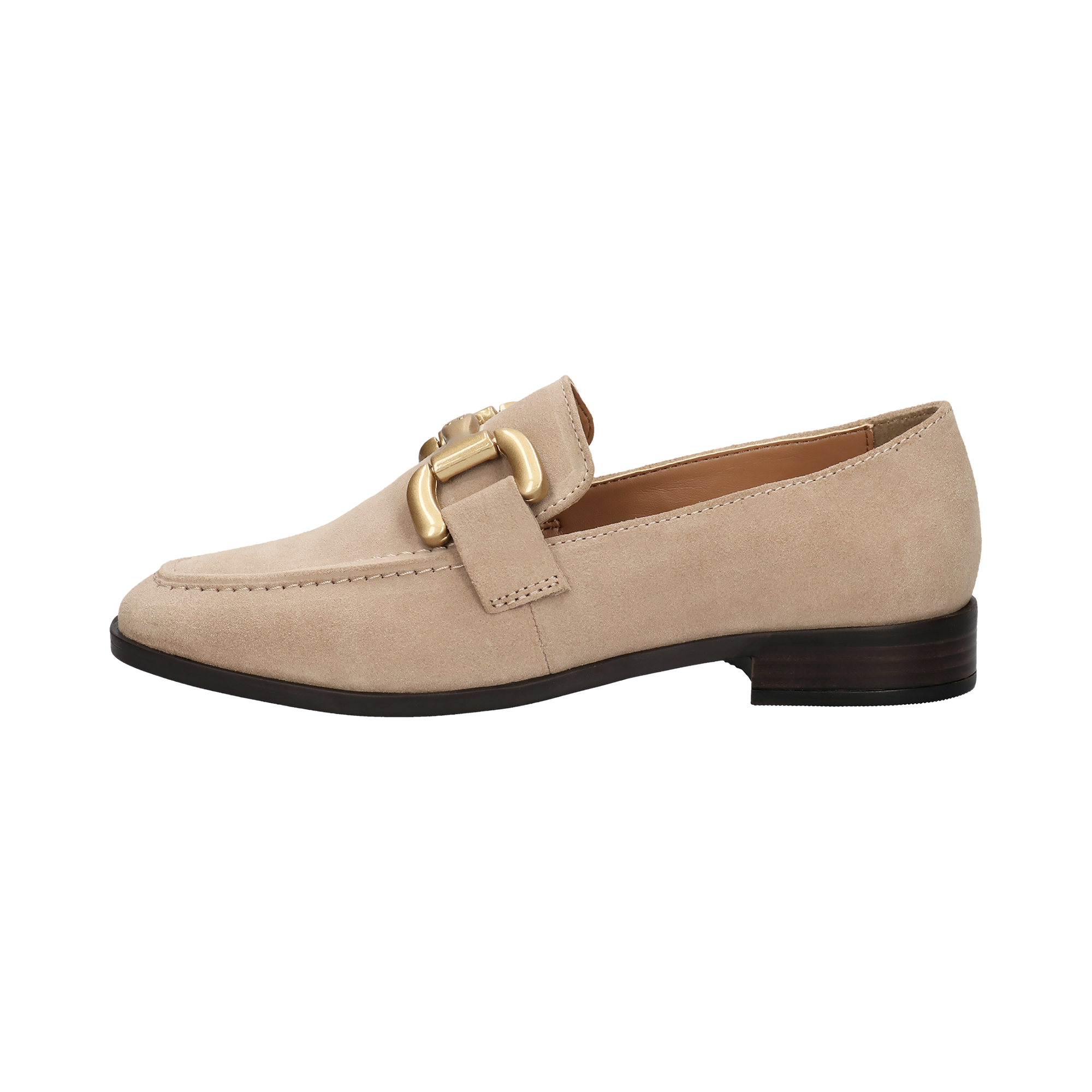 Leder Ballerina beige