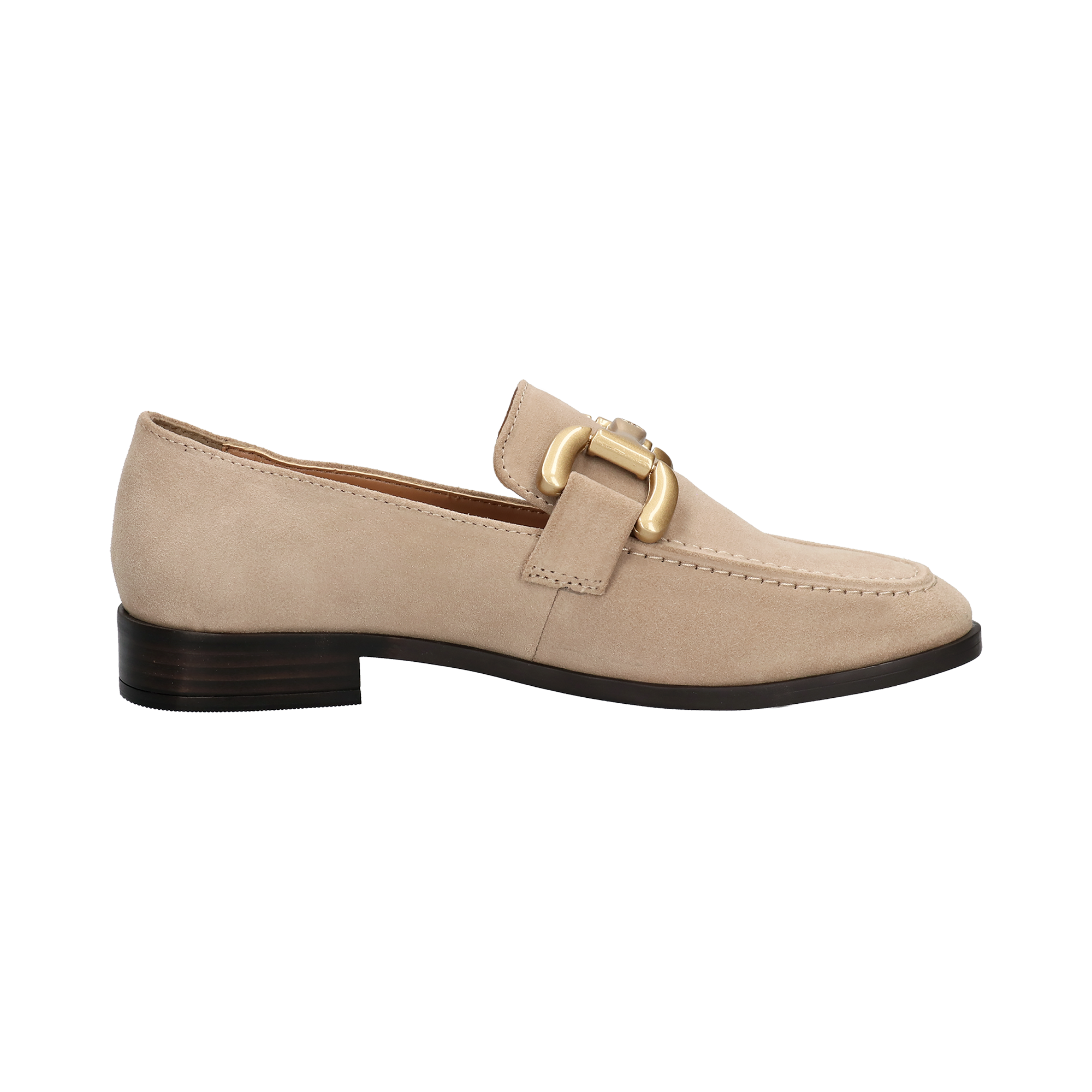 Leder Ballerina beige