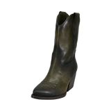 Bottines vert foncé