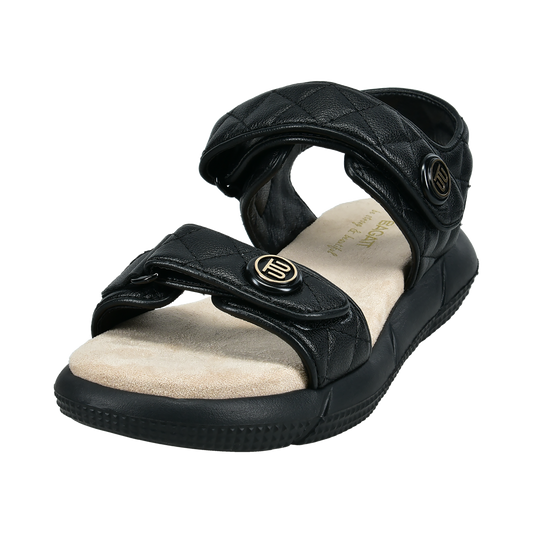Sandale Jersey schwarz