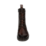 Cuir Bottes marron foncé