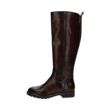 Cuir Bottes hautes marron foncé