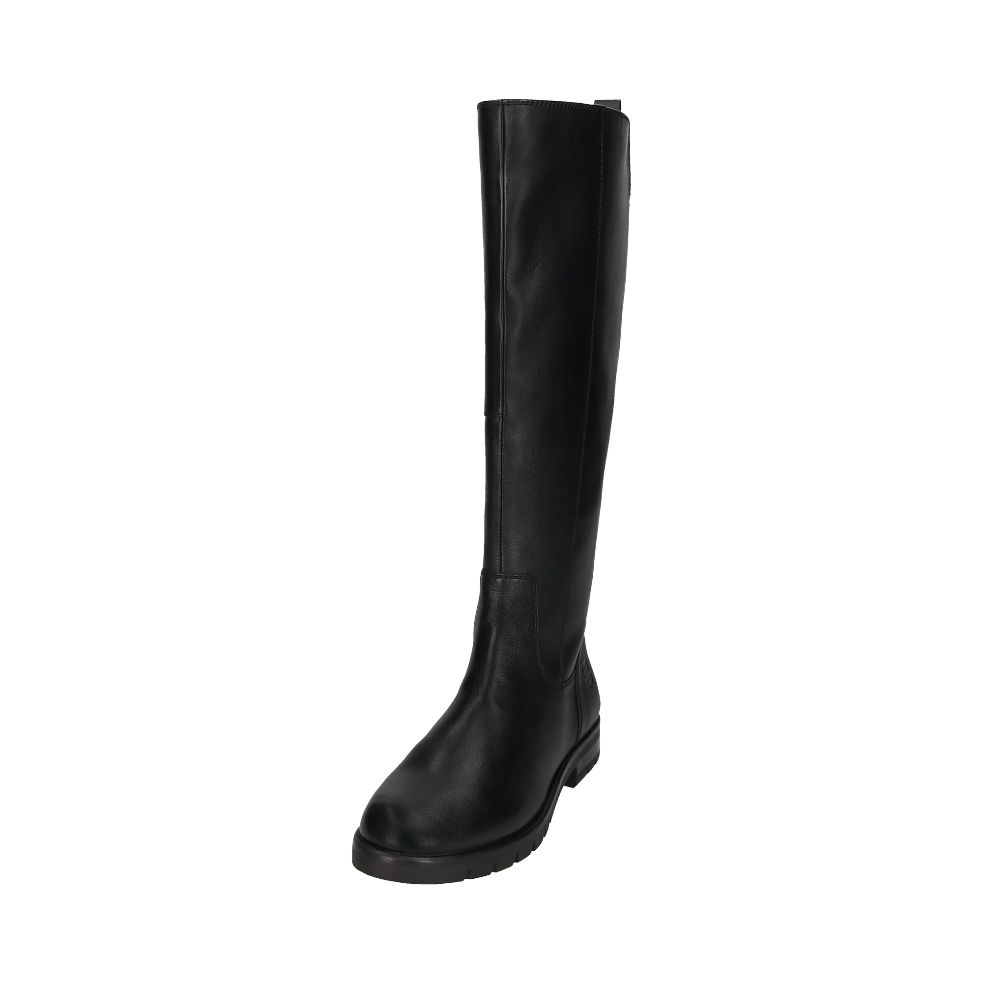 Leather Knee-high Boots black