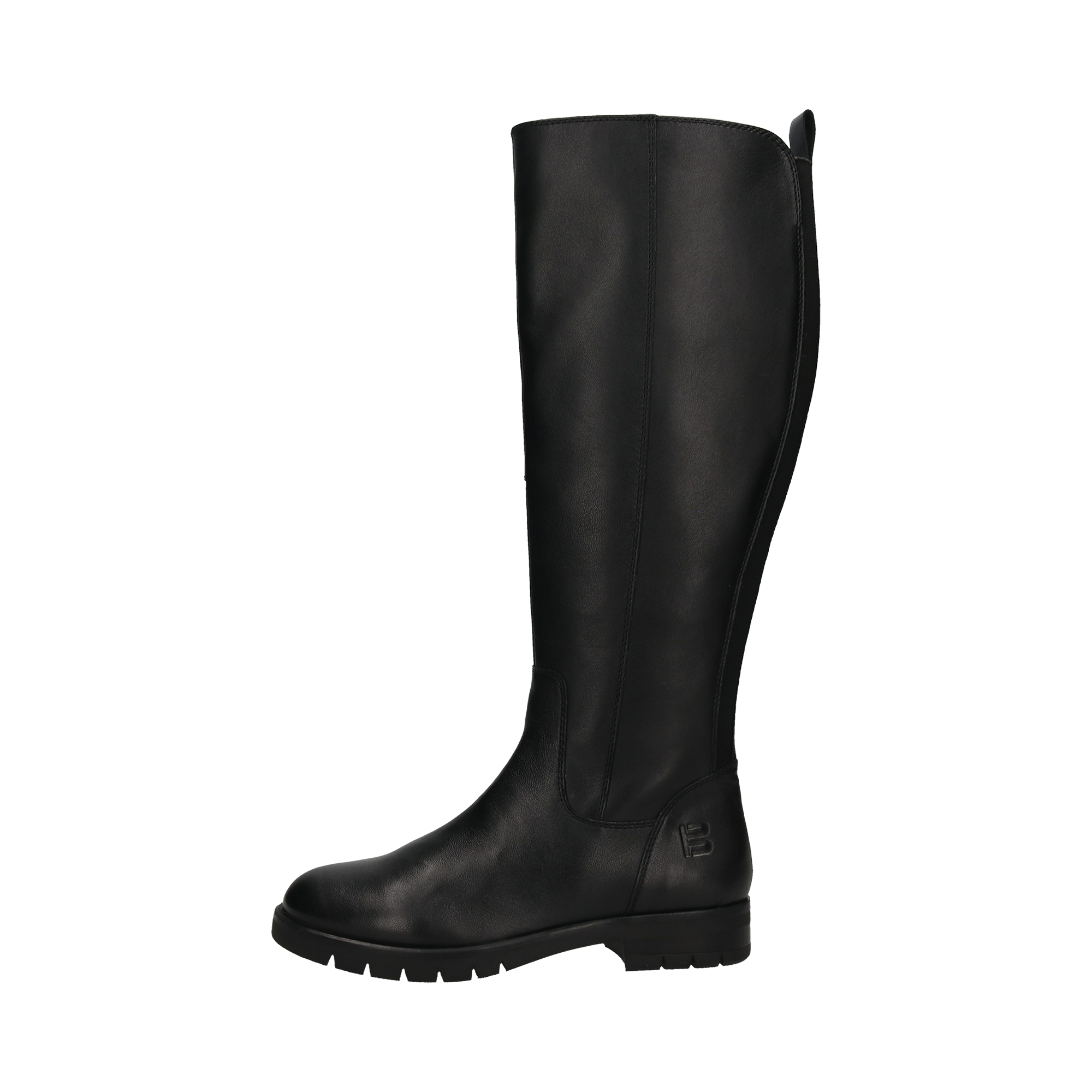 Cuir Bottes hautes noir