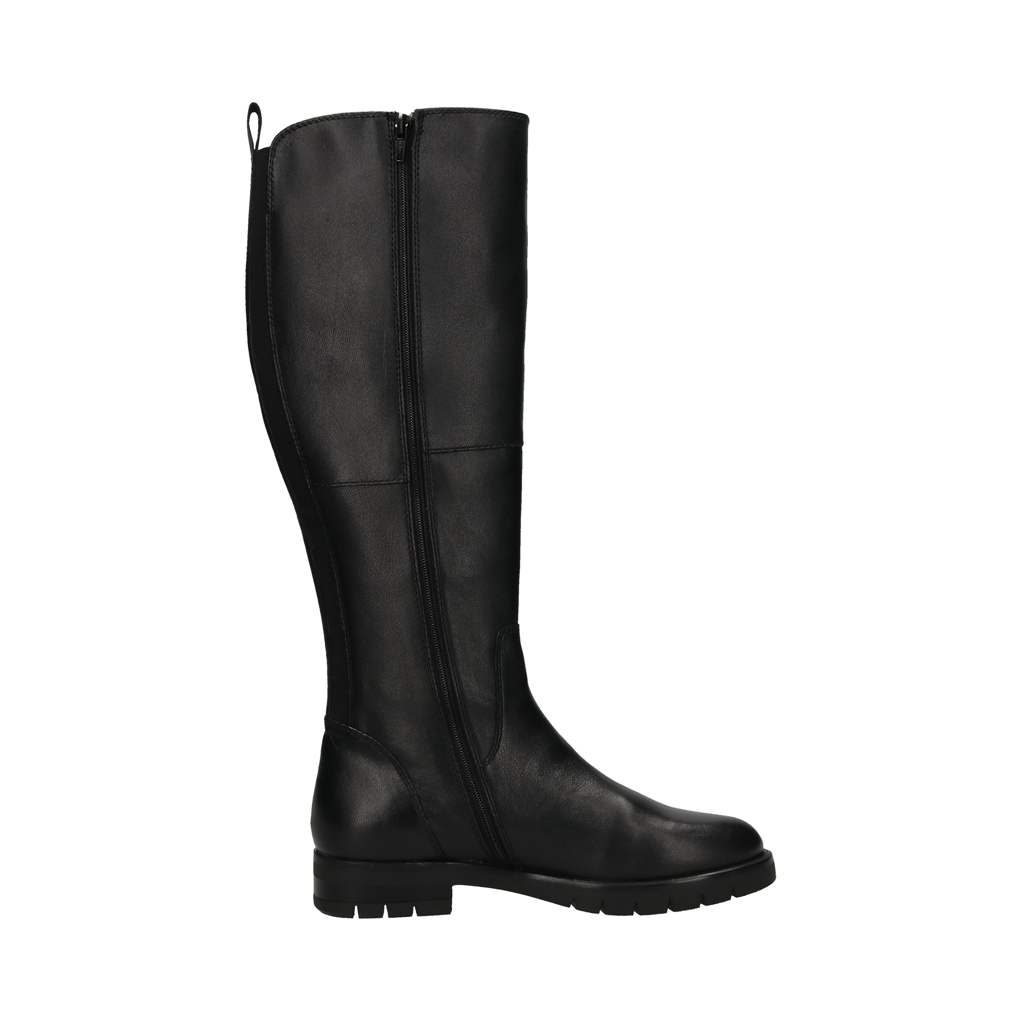 Cuir Bottes hautes noir