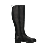 Cuir Bottes hautes noir