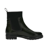 Leather Chelsea Boots dark green