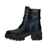 Cuir Bottes bleu foncé