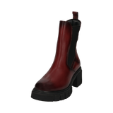 Leather Chelsea Boots dark red