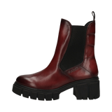 Leather Chelsea Boots dark red