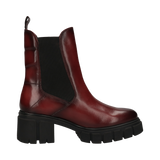 Leather Chelsea Boots dark red