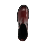 Leather Chelsea Boots dark red