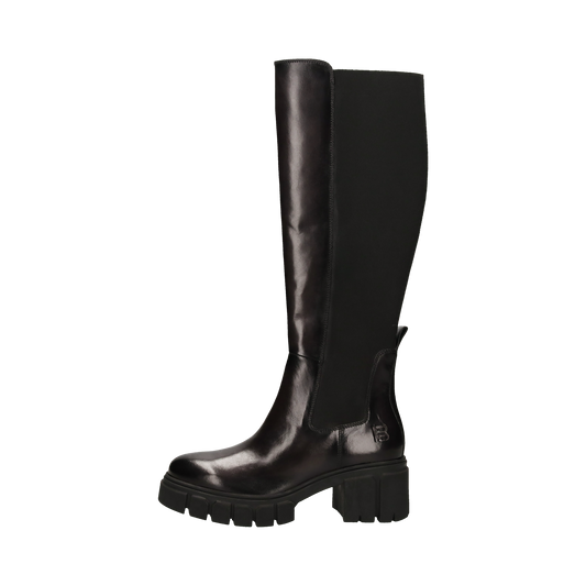 Leather Knee-high Boots Forli dark grey